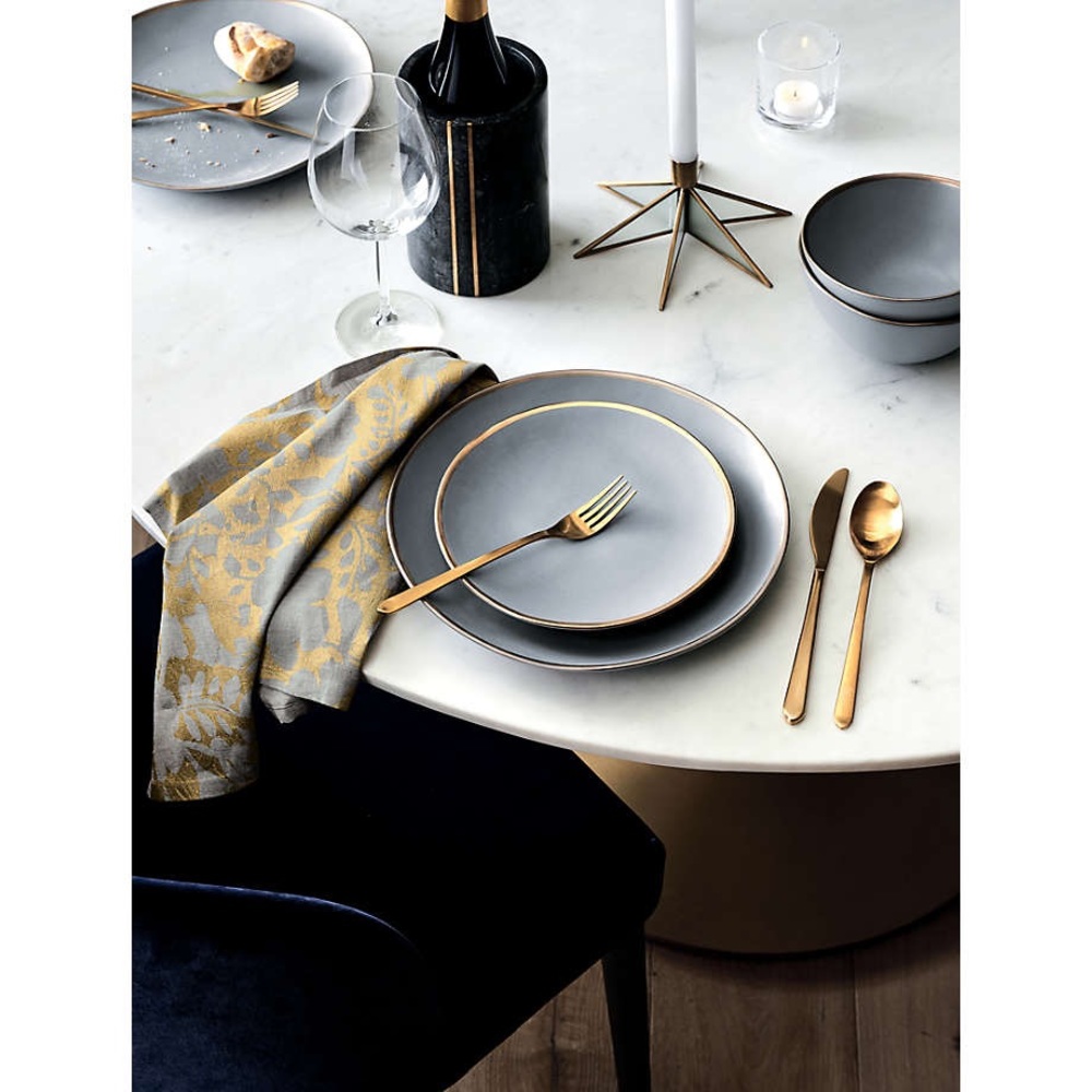New - crate barrel  Jasper Gold 20-Piece … - Picture 4 of 5